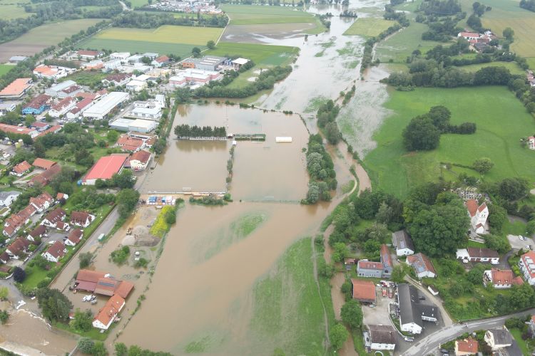 Hochwasser in Günding Anfang Juni 2024 Hochwasser in Günding Anfang Juni 2024